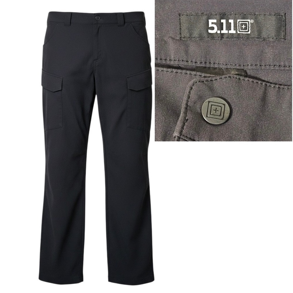 5.11 Tactical Pants Men 38x31 Black Stryke Cargo FlexTac Ripstop Lightweight